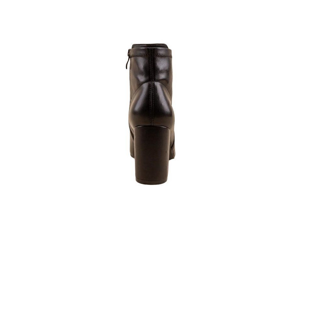 MIA Carla Black Ankle Bootie Block Heel Zipper Closure - Picture 5 of 8